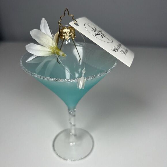Christopher Radko 2003 Shaken Not Stirred Martini Glass Christmas Ornament NEW! - Picture 3 of 5